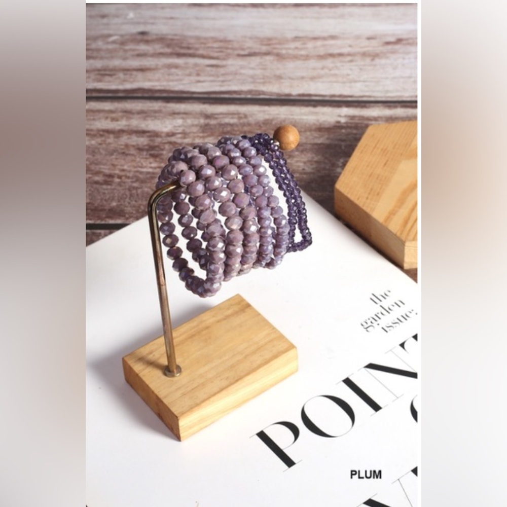 NWT 7 PCS MULTI-LAYER STACKABLE BEADED BRACELET - Picture 5 of 8